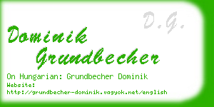 dominik grundbecher business card